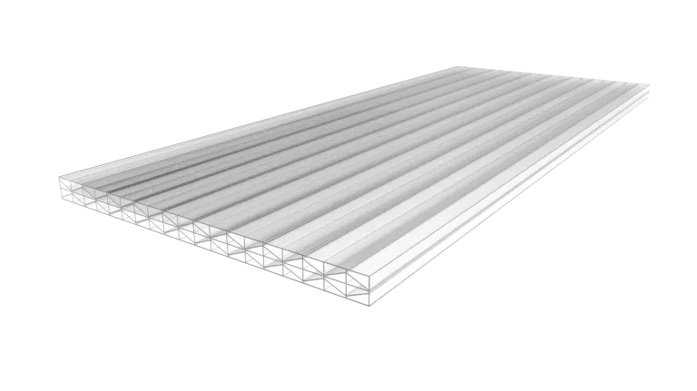 Polycarbonat-Stegplatten opal, lichtstreuend