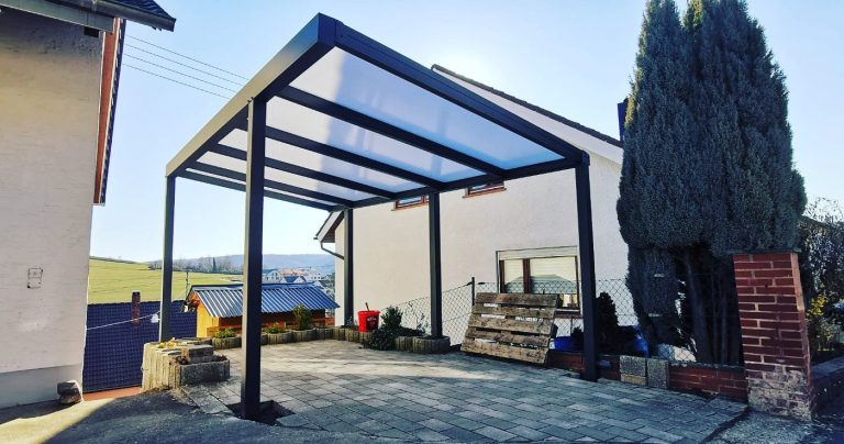 Flachdach carport Solny