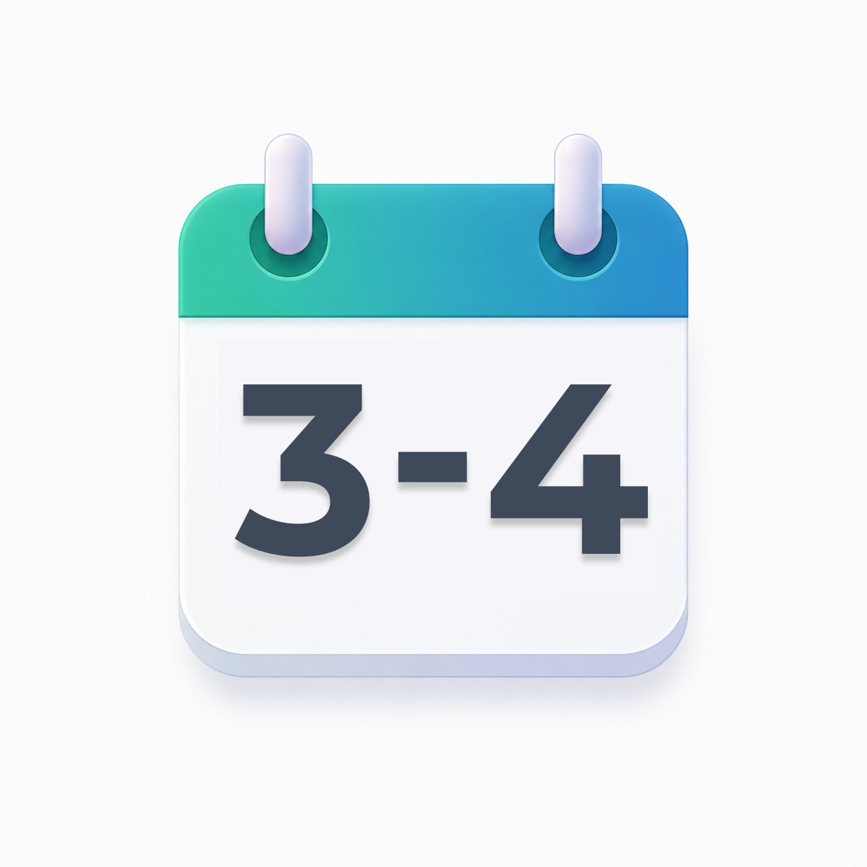 3-4 Wochen